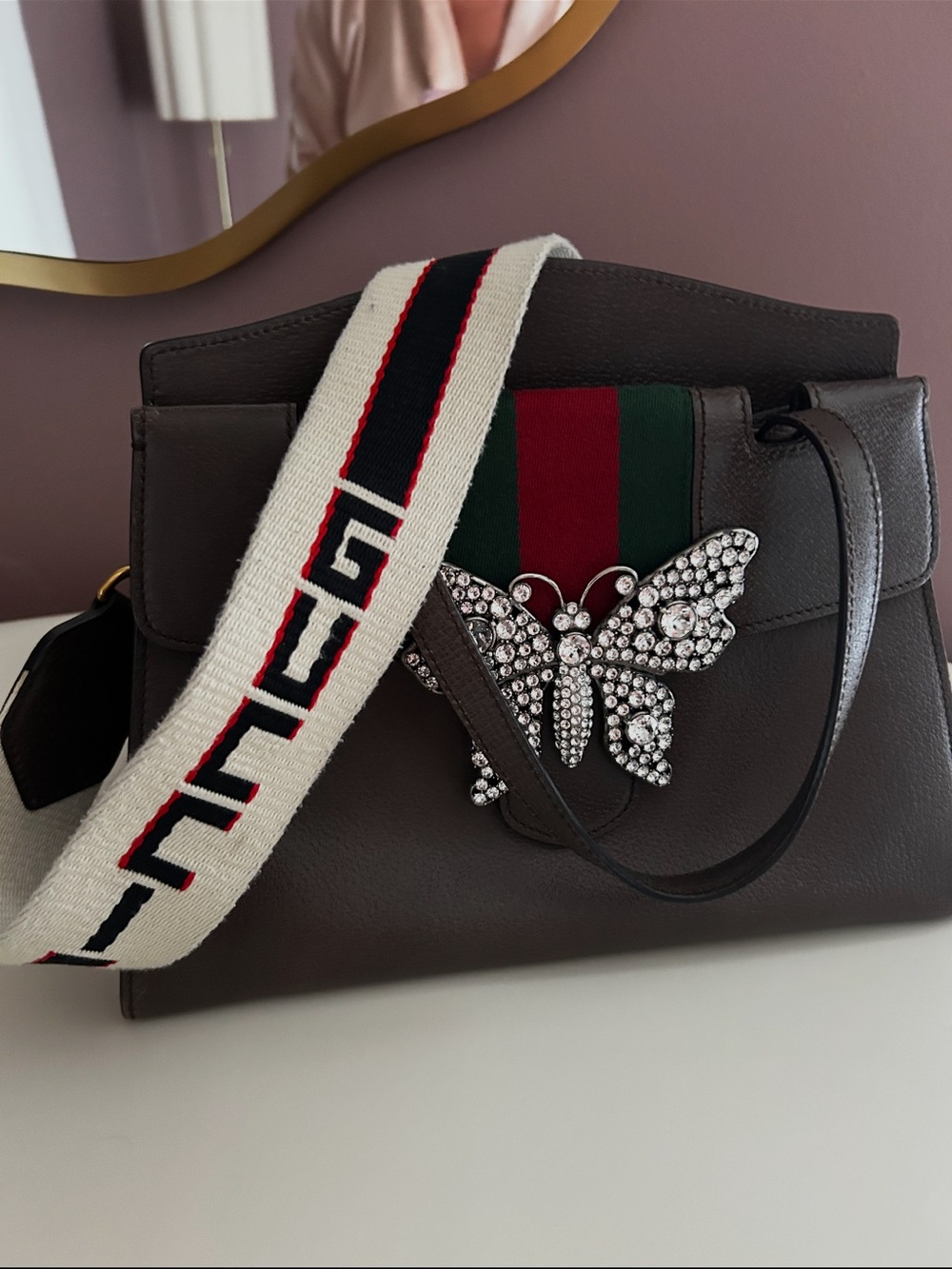 Gucci Totem Brown Leather Bag